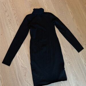 Helmut lang turtleneck sweater dress